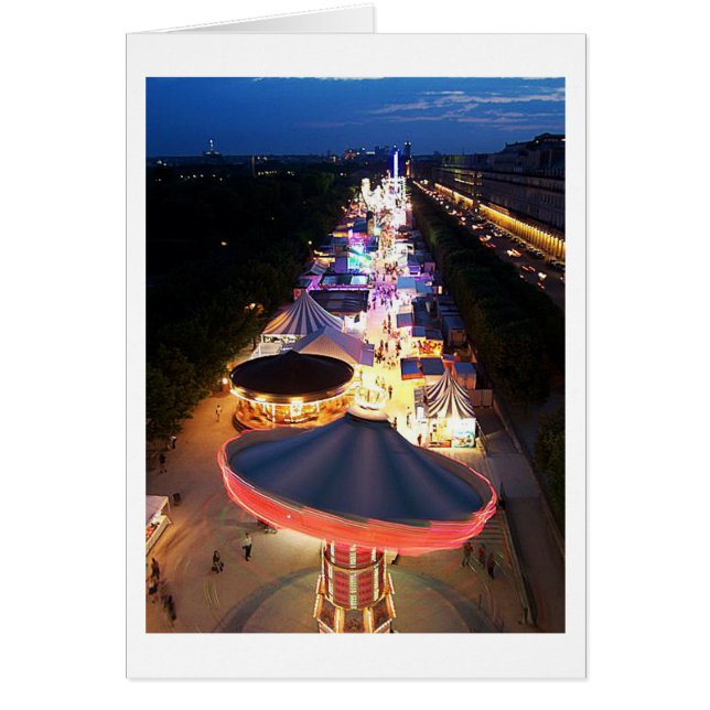 God kväll i Paris Hälsningskort (Framsidan)