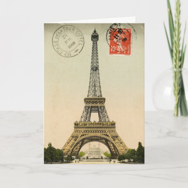 God kväll i Paris Inbjudan (Framsida)