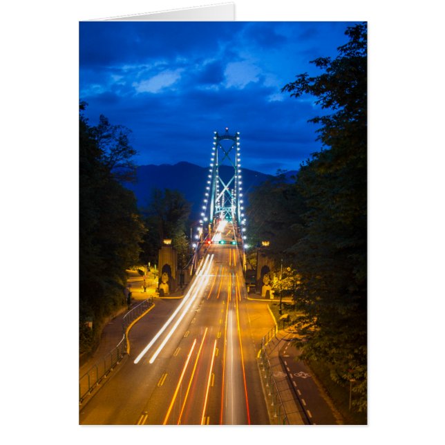God kväll i Vancouver Hälsningskort (Framsidan)
