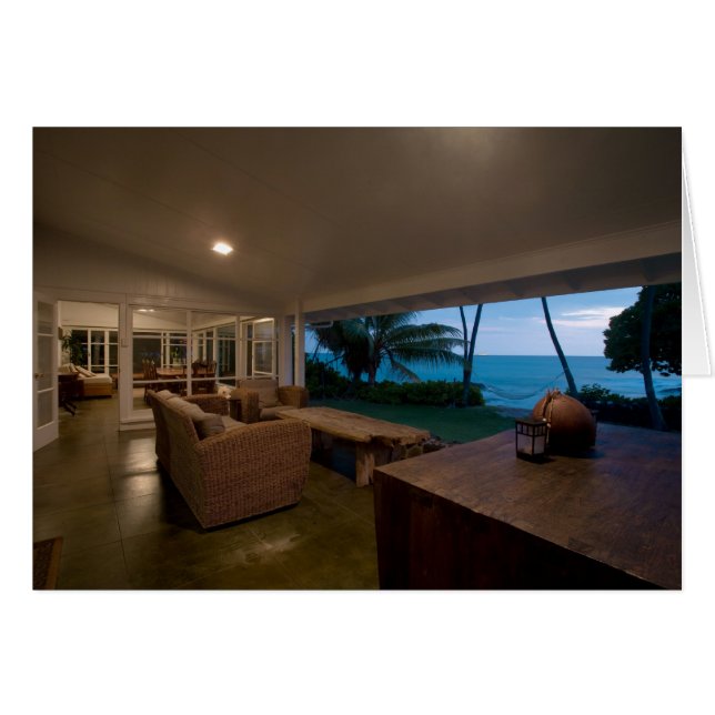 God kväll på Lanai Hälsningskort (Framsidan Horizontal)