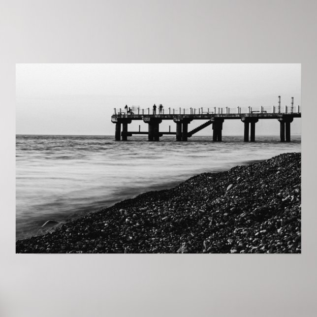 God kväll på stranden poster (Framsidan)