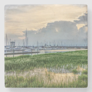 God kväll vid Charleston Harbour Stenunderlägg