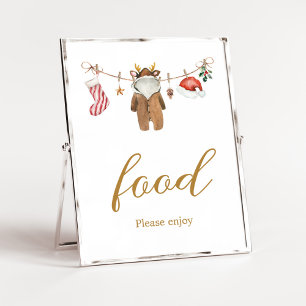 God lilla julkläder Babykläder Mat Poster