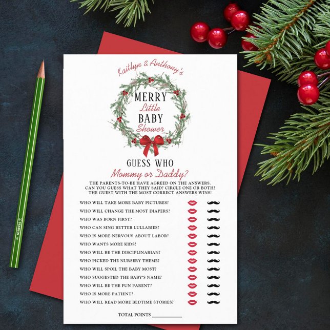 God lille jul Baby Shower Gissa vem som spelar (Skapare uppladdad)