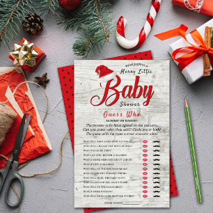 God lille jul Baby Shower Gissa vem som spelar