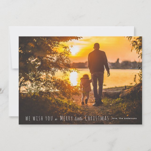 God liten julfoto julkort (Framsida)