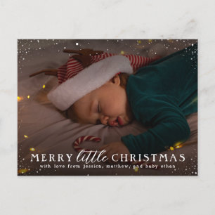 God Little jul Anpassningsbar Helgdag Photo Inbjudan Vykort