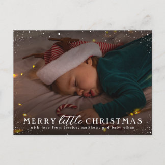 God Little jul | Anpassningsbar Helgdag Photo Inbjudan Vykort