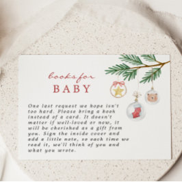 God Little jul Baby Shower Bokar för Baby Tilläggskort