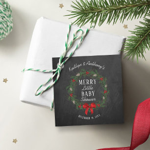 God Little jul Baby Shower Gåvor Etiketter