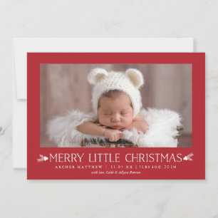 God Little jul Helgdag Birement Notice Julkort