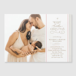 God Little jul Helgdag Birgement Notice Magnetisk Inbjudningskort