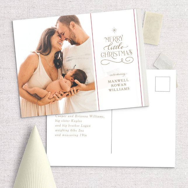 God Little jul Helgdag Birgement Notice Vykort (Skapare uppladdad)