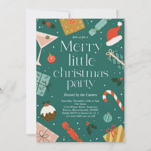 God Little jul Party Julfest Inbjudningar