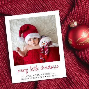 God Little jul Photo Birth Notice