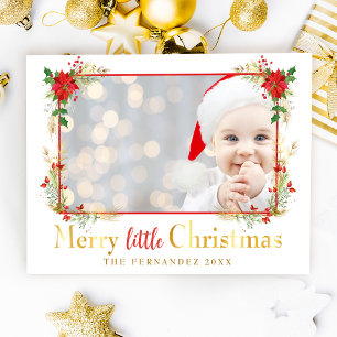 God Little jul Photo Helgdag Card Anteckningskort