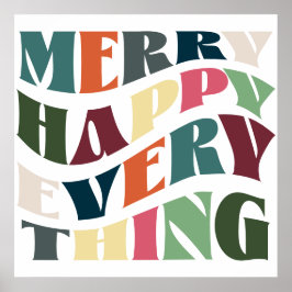 God Lycklig Allt Groovy Helgdag jul jul Poster