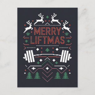 God Lyftmas Jul Gymnastik Tomte Fuljul Vykort