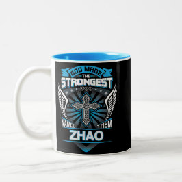 God Made The Strongest And Named Them Zhao Två-Tonad Mugg