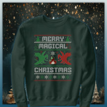 God magisk juldragon Ugly Sweater Design