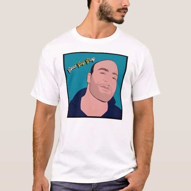 God man Greg Meme i popstil Tee Shirt (Framsida)