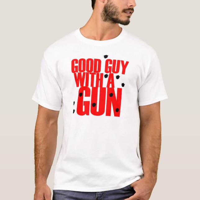 God man med en vapenT-tröja Tee Shirt (Framsida)