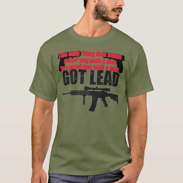 God manvapen tee shirt (Framsida)