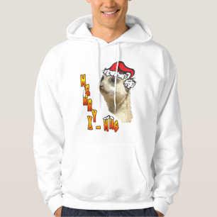 God Meerkat Santa Hooded Sweatshirt