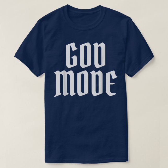 God Mode Game Älskare T Shirt (Design framsida)