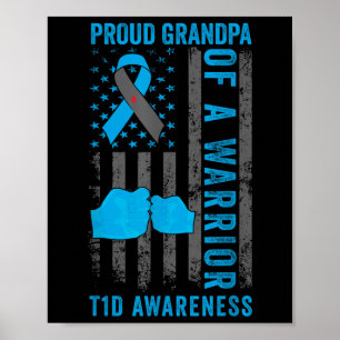 God morfar av typ 1-diabetes hos T1d-kritiker Poster