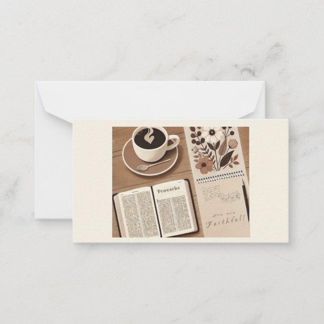 God morgon anteckningskort (Framsida)