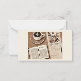 God morgon anteckningskort