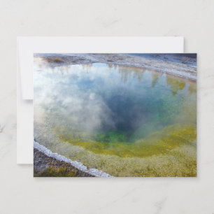 God morgon, Bassäng, nationalparken Yellowstone Vykort