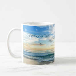 God morgon Beach Fiskmåsar Kaffemugg