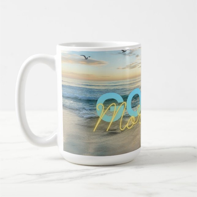 God Morgon Blå Himmel Kaffemugg (Vänster)