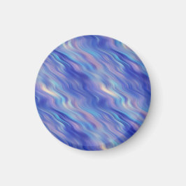 God morgon, blått Vågigt Struktur Magnet