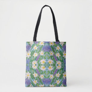 God morgon-Blommigt Tote Bag Tygkasse
