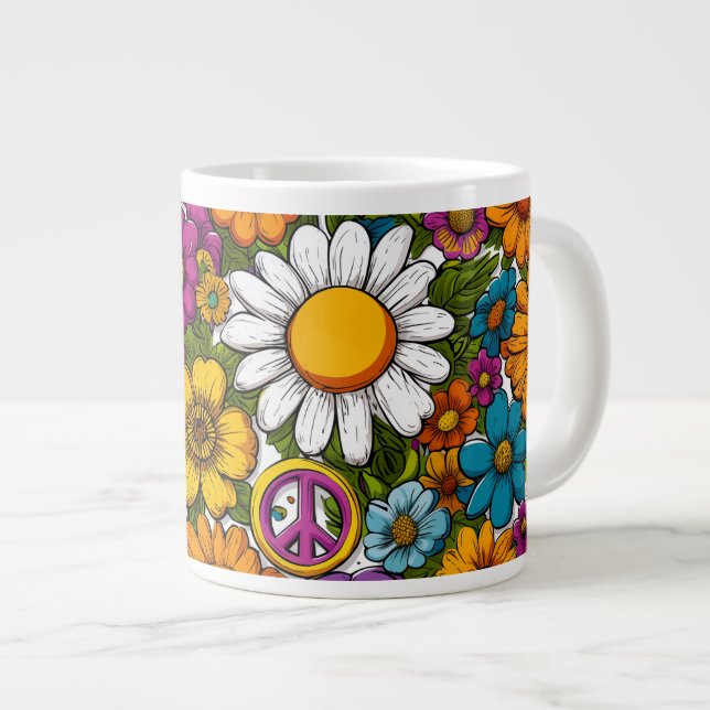 God morgon Blooms kaffe Specialty Mugg Jumbo Mugg (Framsida höger)