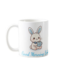 God Morgon Bobo Bunny Kaffemugg - Söt Kawaii