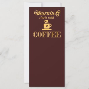 God morgon börjar med kaffe