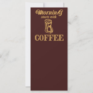 God morgon börjar med kaffe