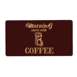 God morgon börjar med kaffe fraktsedel