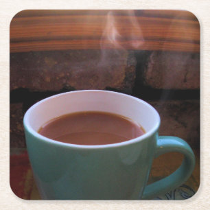 God morgon Brew - kaffe eller te - Underlägg Papper Kvadrat