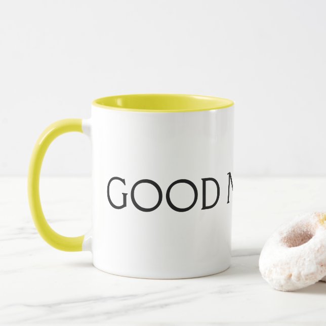 'God morgon' Daglig dos positivitet present  Mugg (Med munk)