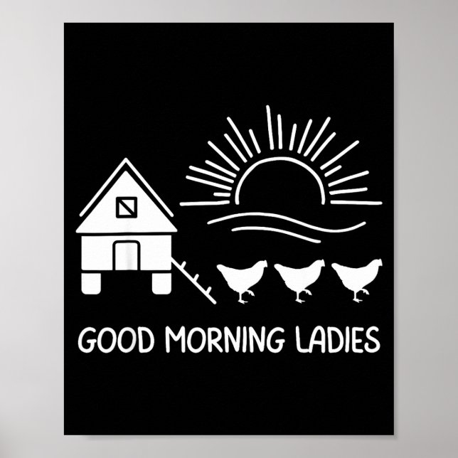 God morgon damer rolig kyckling  poster (Framsidan)