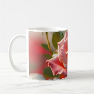 God morgon Dew på en blooming Ro Kaffemugg