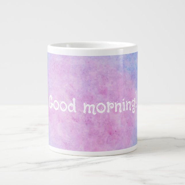 God morgon! | Drömmiga moln Barnkonst Jätte Mug Jumbo Mugg (Framsidan)