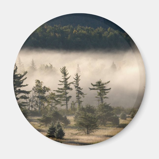 God morgon Fog i Adirondacks Magnet (Framsidan)