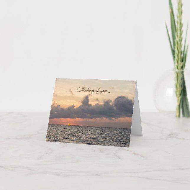 God morgon Folly Beach Thinking Card Kort (Framsida)