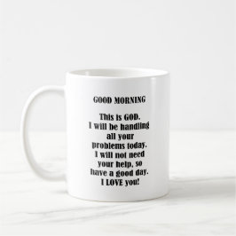 God Morgon från GUD (anpassa) Kaffemugg